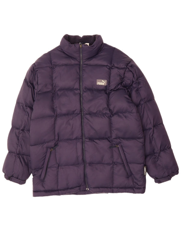 Puma Chaqueta acolchada para hombre UK 38 Medium Azul marino Poliéster