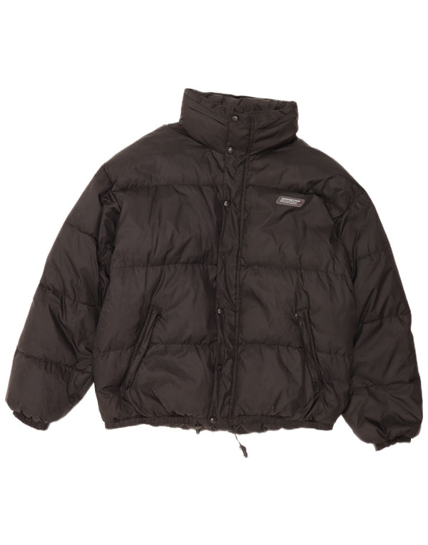 Lotto Chaqueta acolchada con capucha para hombre UK 42/44 XL Nylon negro