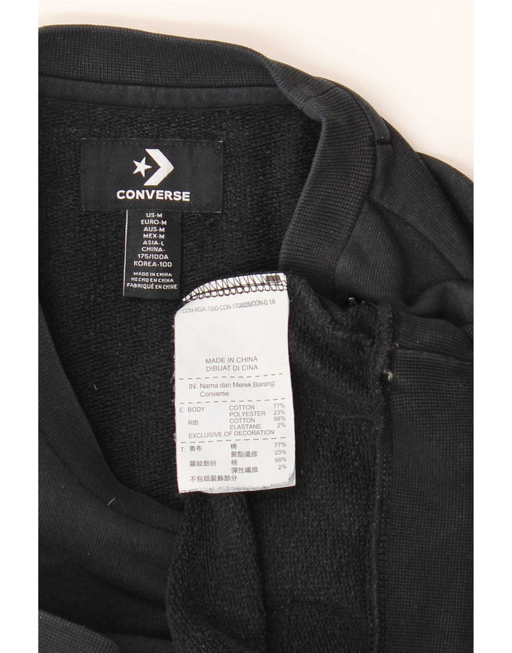 Converse Hombre Sudadera Jumper Medium Negro Algodón