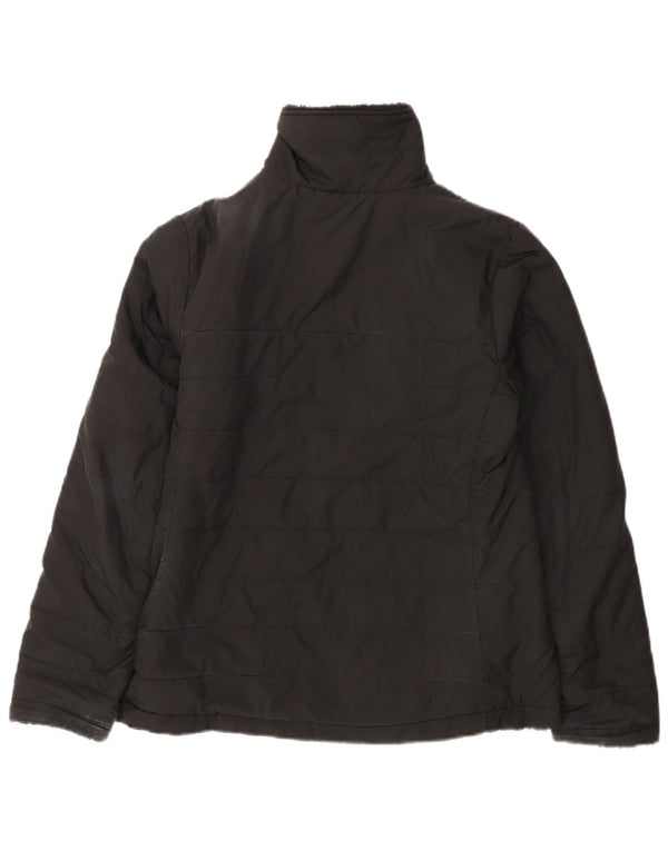 The North Face Womens Reversible Padded Jacket UK 14 Medium Black Polyester