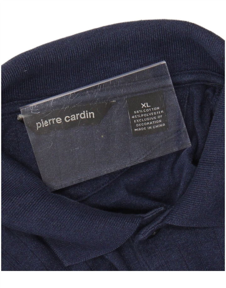 PIERRE CARDIN Polo Hombre XL Azul Marino Algodón
