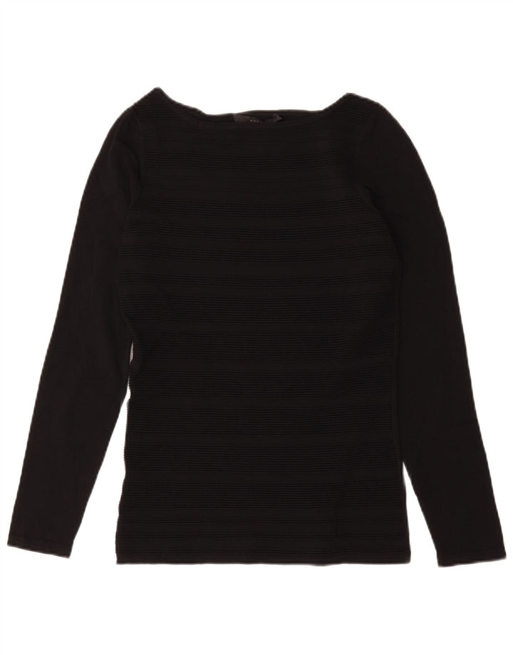 Coast Top Mujer Manga Larga UK 40 Small Viscosa Rayas Negras