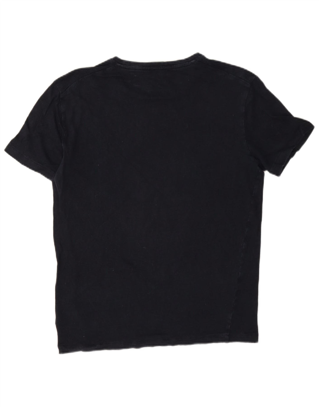 Cos Camiseta para hombre Top Small Navy Blue Linen