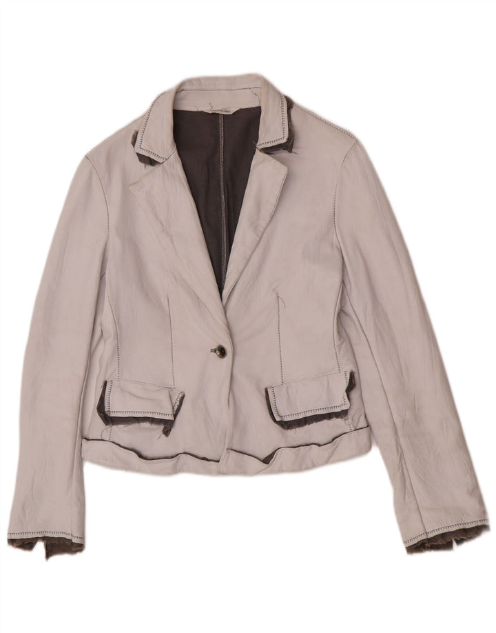 Victory Chaqueta Blazer De 1 Botón Para Mujer IT 44 Medium Off White Classic