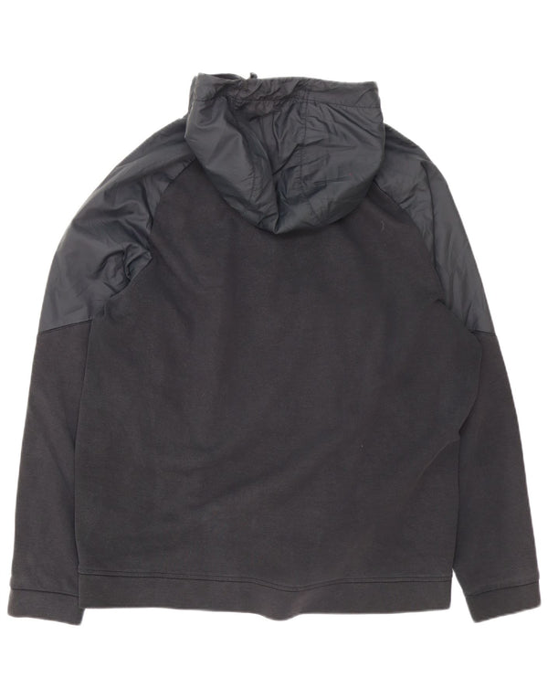 Nike - Sudadera con capucha y cremallera para hombre, talla 2XL, algodón negro