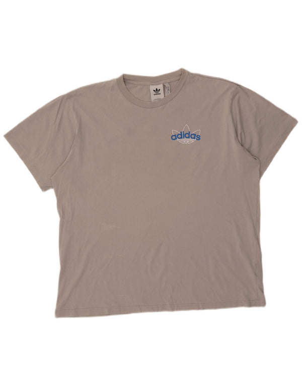 Adidas Camiseta Hombre Top XL Gris Algodón