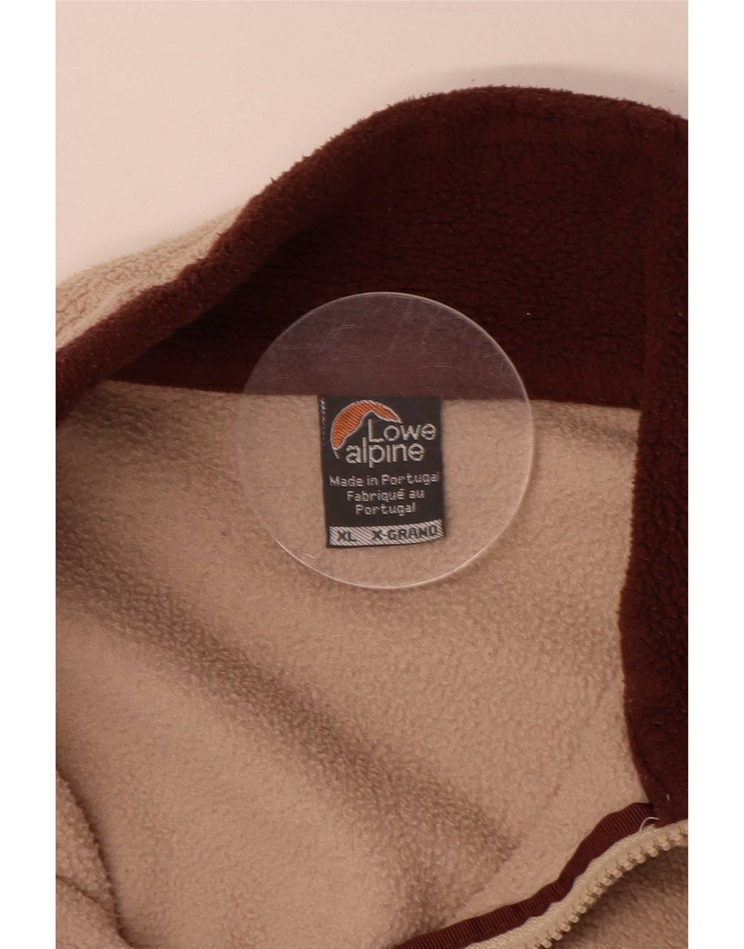 Lowe Alpine Hombre Zip Neck Fleece Jumper XL Beige Poliéster