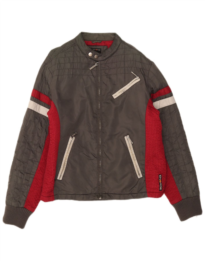 Chaqueta bomber Energie para hombre, talla 40, color gris grande