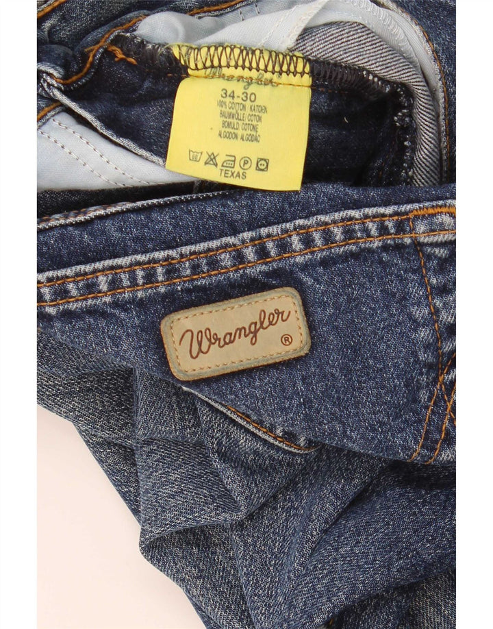Vaqueros Wrangler Hombre Rectos W34 L30 Algodón Azul