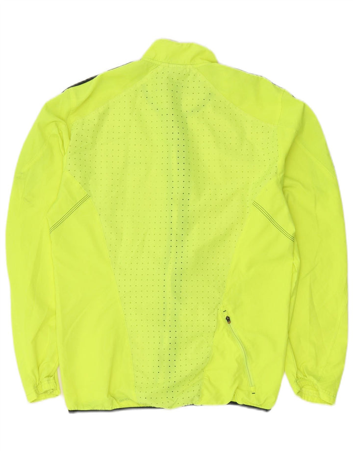 Adidas Hombre Running Chándal Top Chaqueta Pequeña Amarillo Poliéster