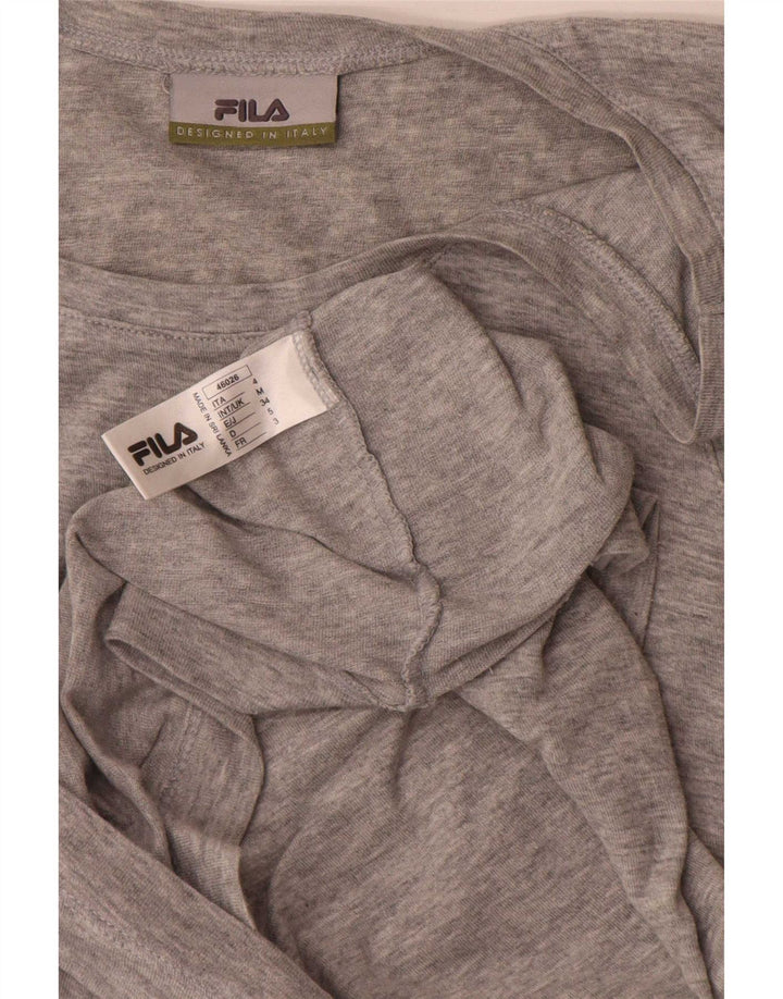 Fila Hombre Chaleco Top Algodón Moteado Gris Medio