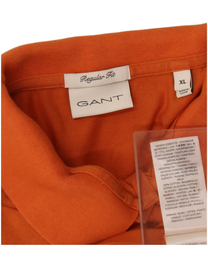 GANT Polo Regular Fit Hombre XL Naranja Algodón