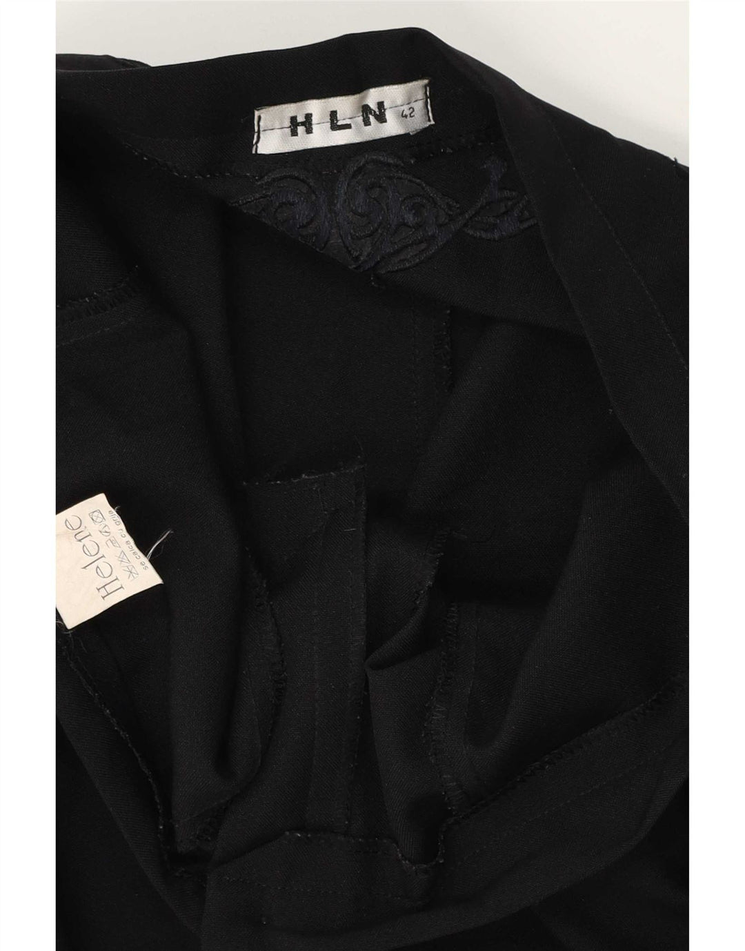 Vintage mujer pantalones cargo rectos IT 42 Medio W28 L32 Negro