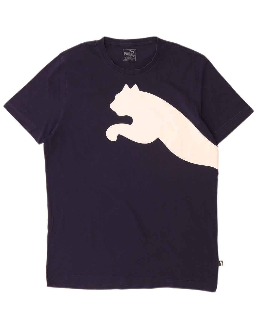 Puma - Camiseta gráfica para hombre, talla grande, azul marino