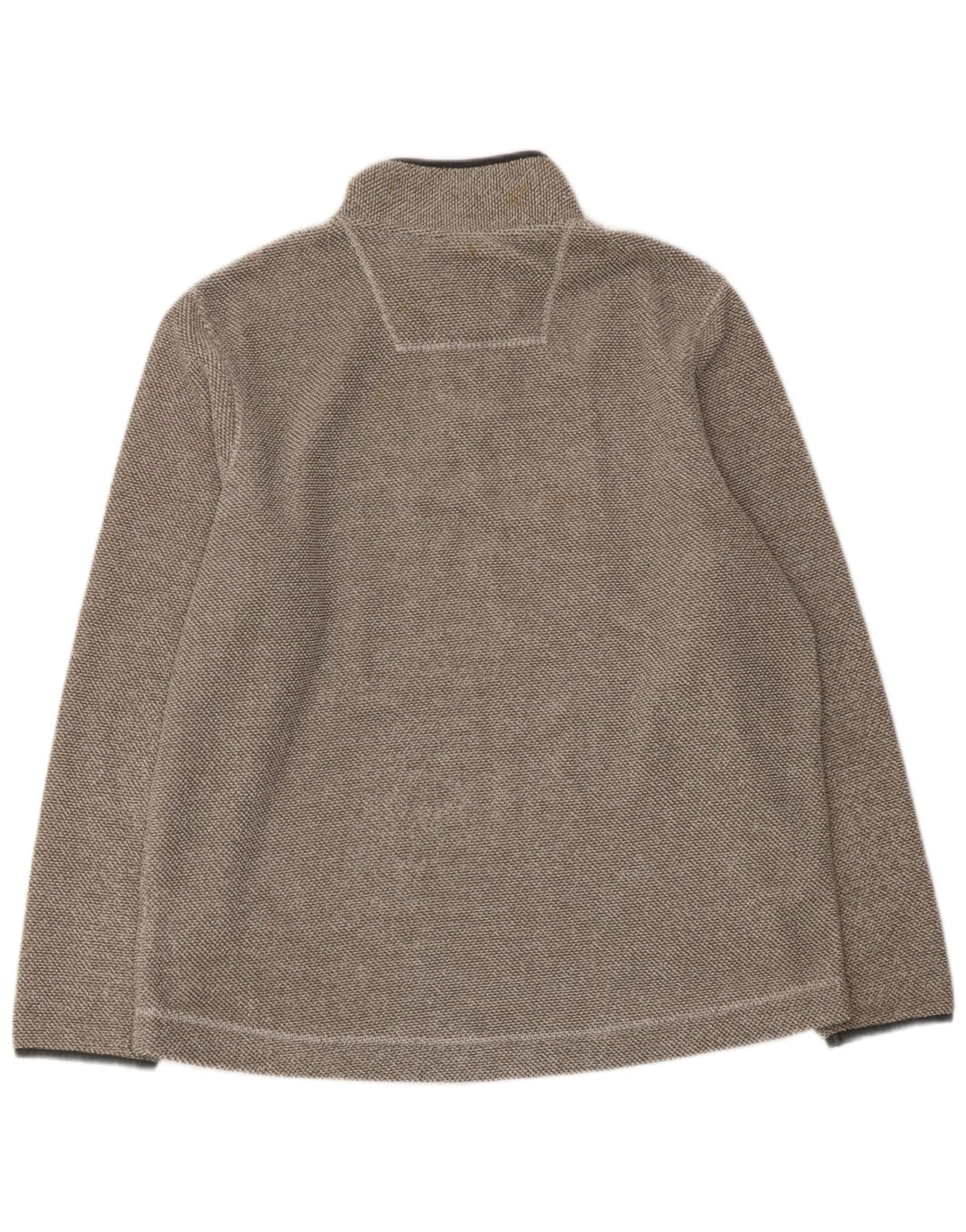 WEIRD FISH Jersey polar con cuello y cremallera para hombre XL Poliéster gris