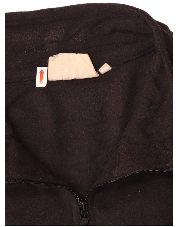 Jersey de forro polar con cuello y cremallera para hombre Mountain Warehouse 3XL Negro