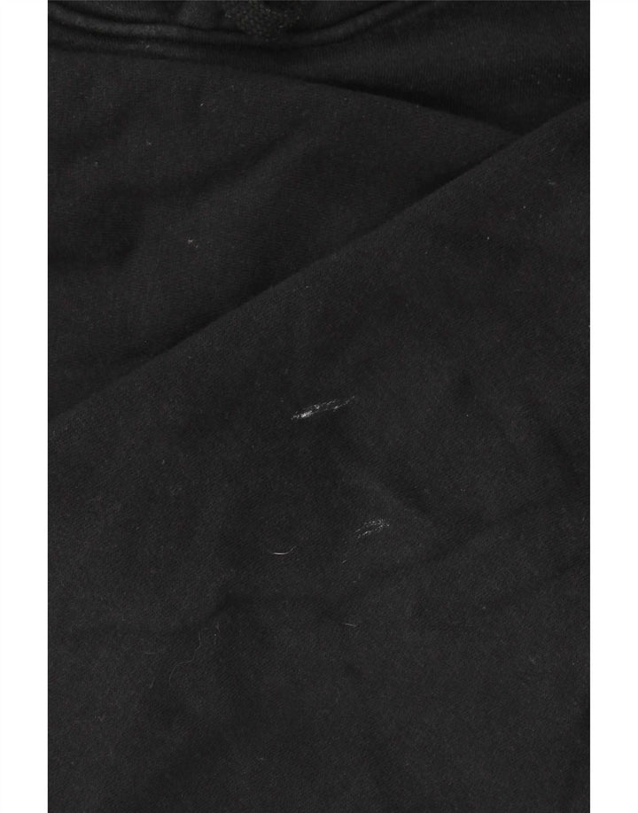 Nike Sudadera con capucha gráfica para hombre, jersey de algodón negro mediano