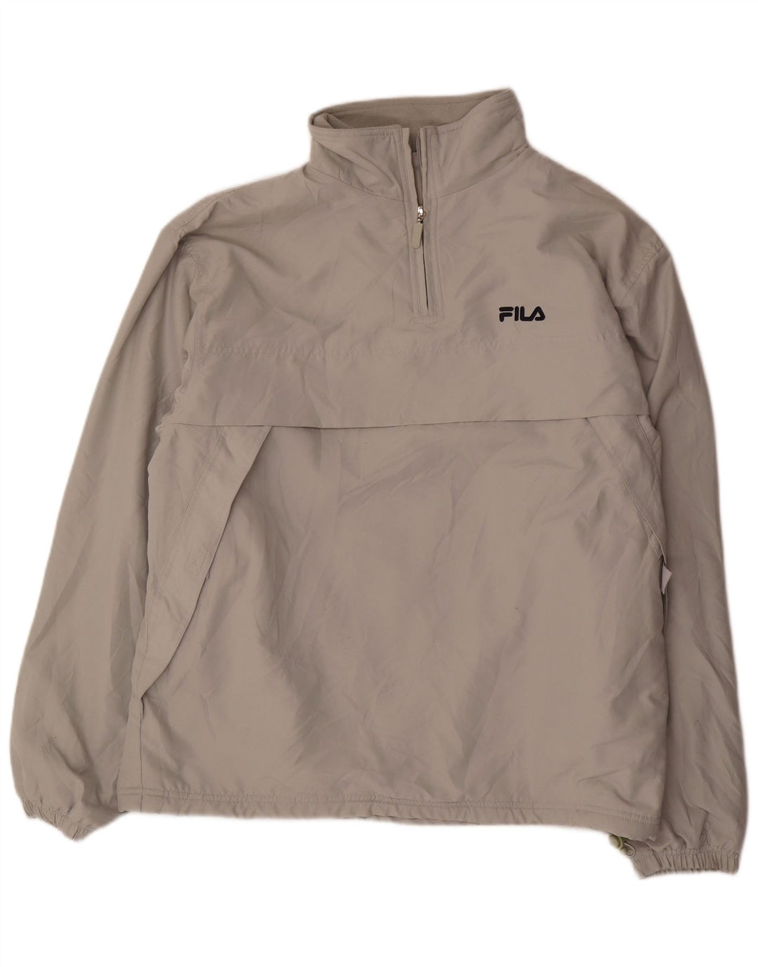 Fila Mens Liner Windbreaker Jacket UK 40 Grande Gris Poliéster