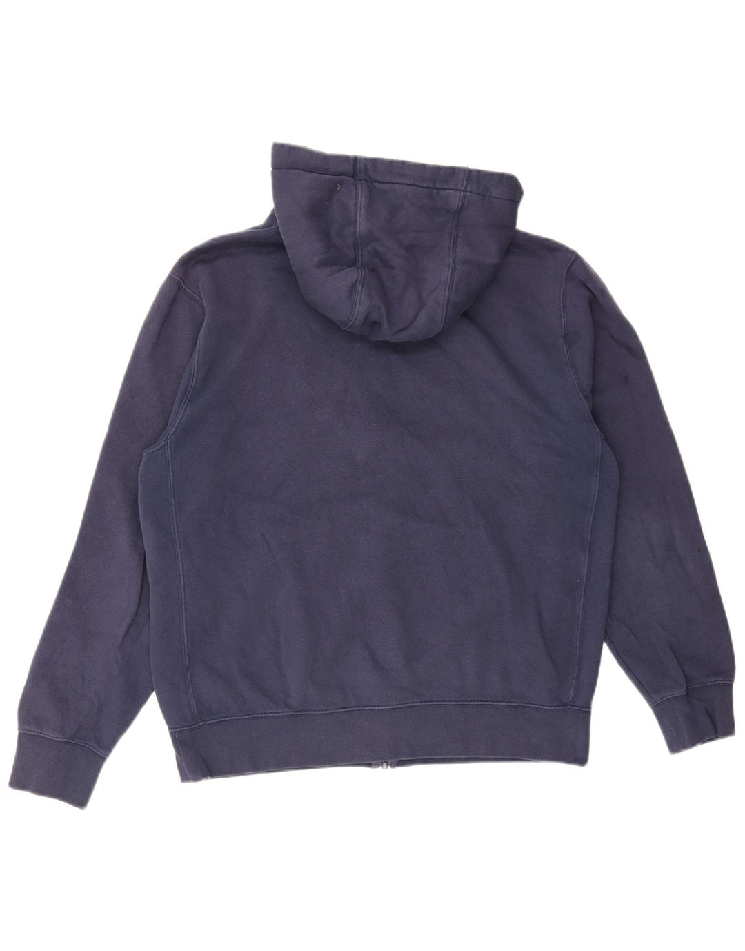 NIKE Sudadera con capucha y cremallera para hombre, algodón azul marino mediano