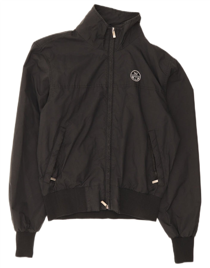 North Sails Chaqueta impermeable para hombre UK 36 Small Poliamida negra