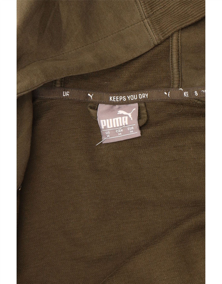 Puma Sudadera Con Capucha Y Cremallera Para Hombre Caqui Mediano