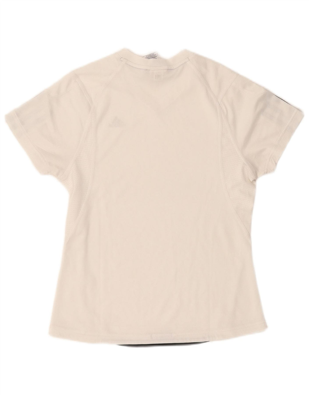 Adidas Mujer Climacool Camiseta Top UK 10 Pequeño Poliéster Blanco
