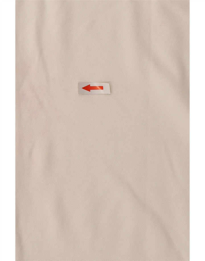 Fred Perry Polo con volantes en la parte delantera para mujer UK 20 2XL Blanco