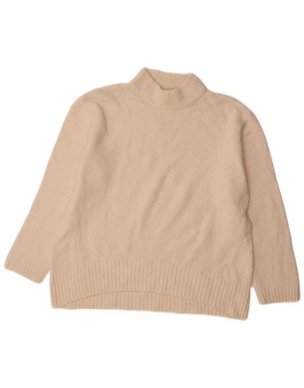 Massimo Dutti Jersey con Cuello Alto para Mujer UK 46 Large Off White