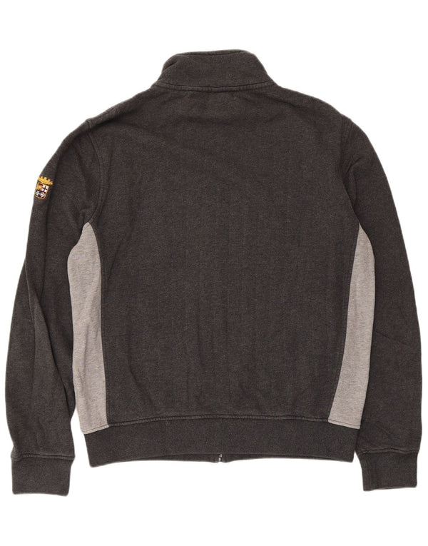 Marina Militare Chaqueta de chándal con gráfico para hombre, talla 2XL, color gris
