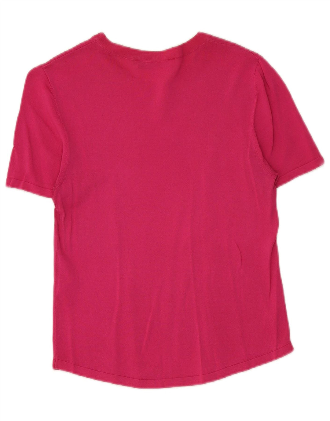Zara Camiseta Mujer Top UK 40 Viscosa Rosa Mediana