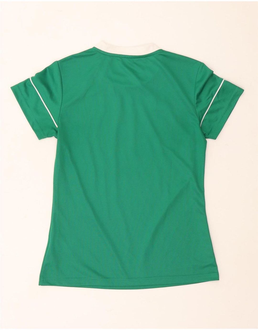 Adidas Mujer Climalite Camiseta Top UK 8/10 Pequeño Verde Poliéster