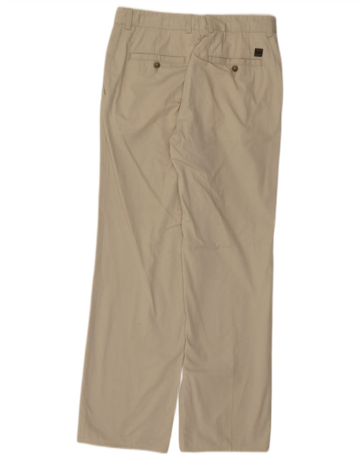HUGO BOSS Pantalón de traje recto Chuck para hombre IT 48 Medium W30 L31 Beige