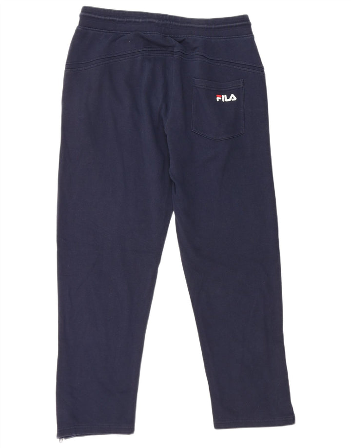 Fila Pantalón De Chándal Para Hombre Grande Azul Marino Algodón