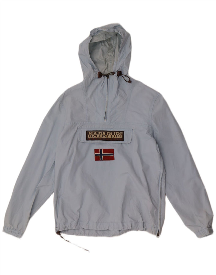 Napapijri Chaqueta impermeable con capucha de gran tamaño para mujer UK 40 Small Blue