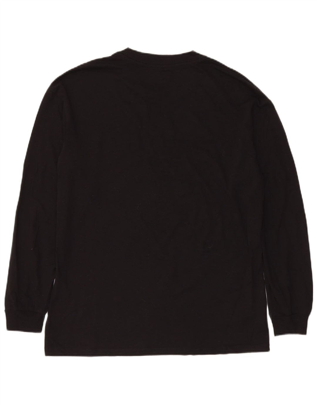 JACK & JONES Hombre Top Manga Larga Small Algodón Negro