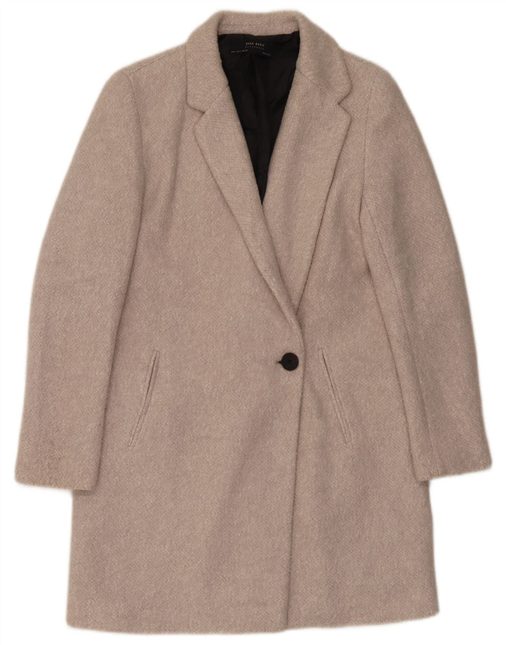 Zara Mujer Abrigo Reino Unido 10 Pequeño Beige