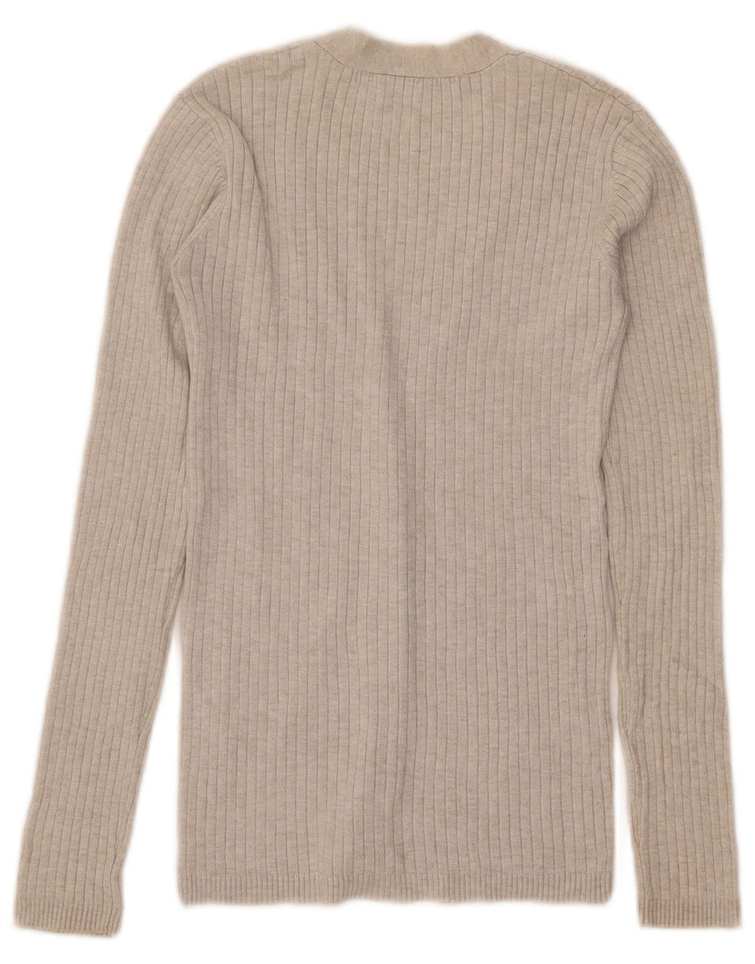 Zara Mujer Cárdigan Suéter UK 8 Small Beige