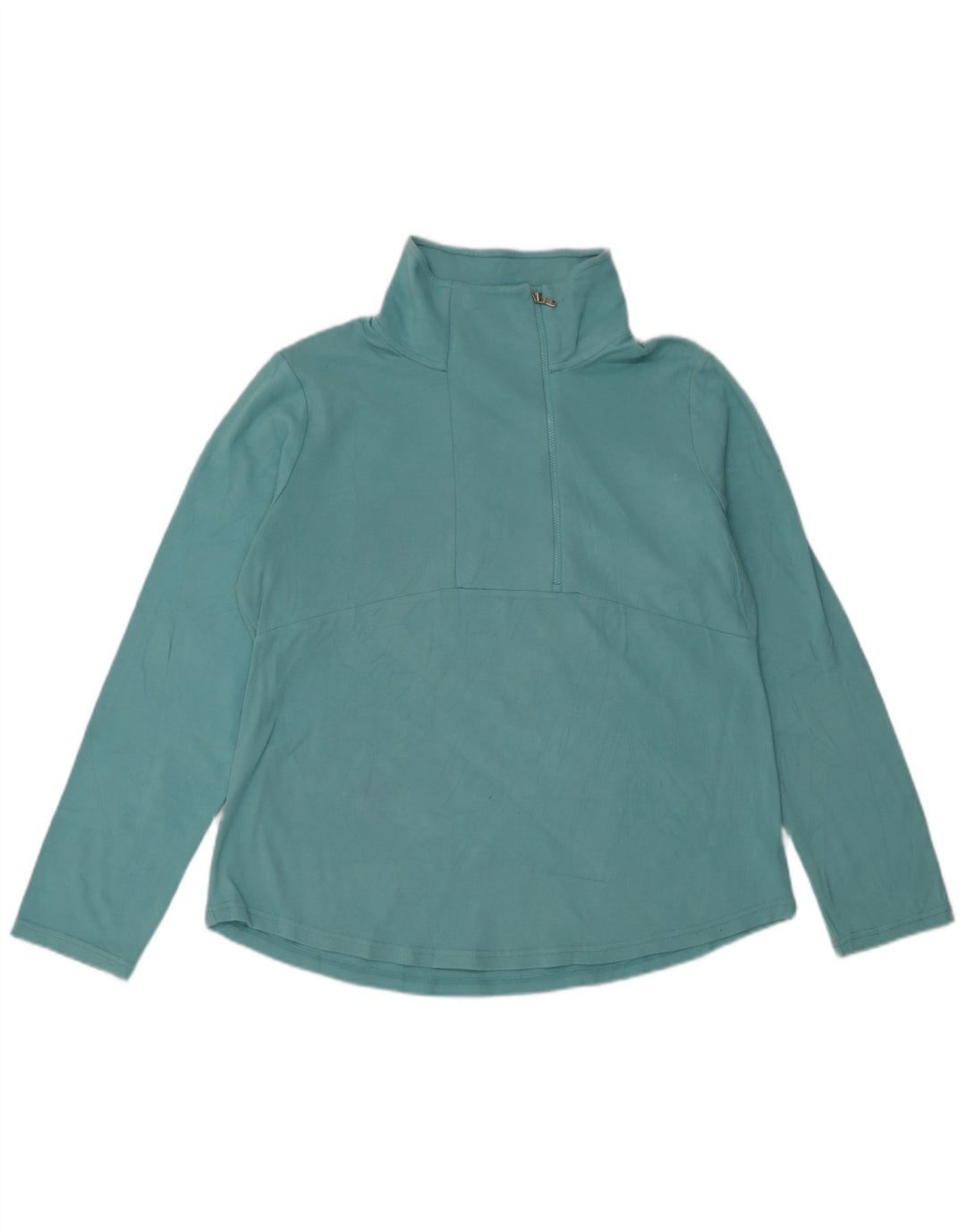 CHAPS Mujer Zip Neck Jersey Chándal Top UK 18 XL Algodón Azul