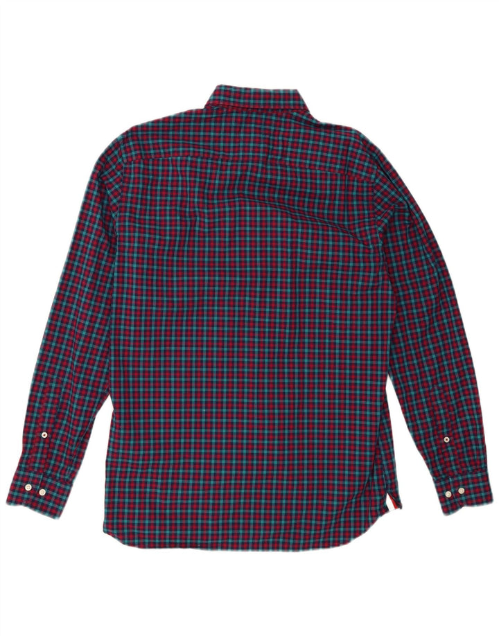 TOMMY HILFIGER Mens Regular Fit Shirt Medium Red Check Cotton
