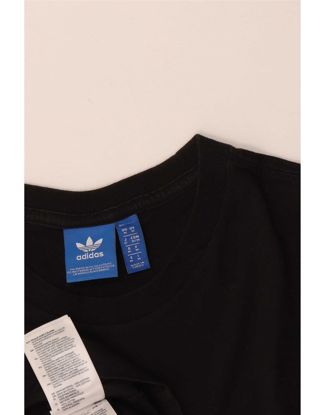 Adidas - Camiseta gráfica para hombre, talla mediana, algodón negro