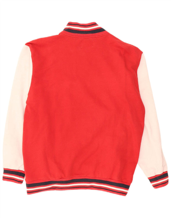 Sergio Tacchini Hombre Sudadera Gráfica Jumper Large Rojo Colorblock