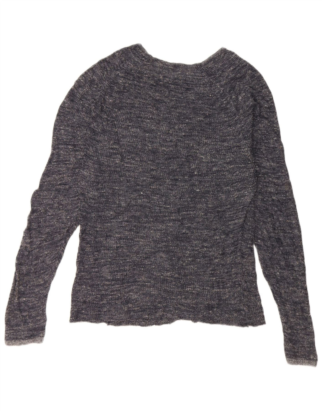 Zara Hombre Jersey De Cuello Redondo Jersey Grande Azul Marino Moteado