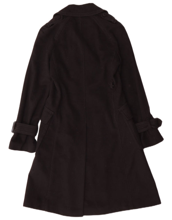 Max & Co. Abrigo cruzado para mujer UK 10 Small Lana negra