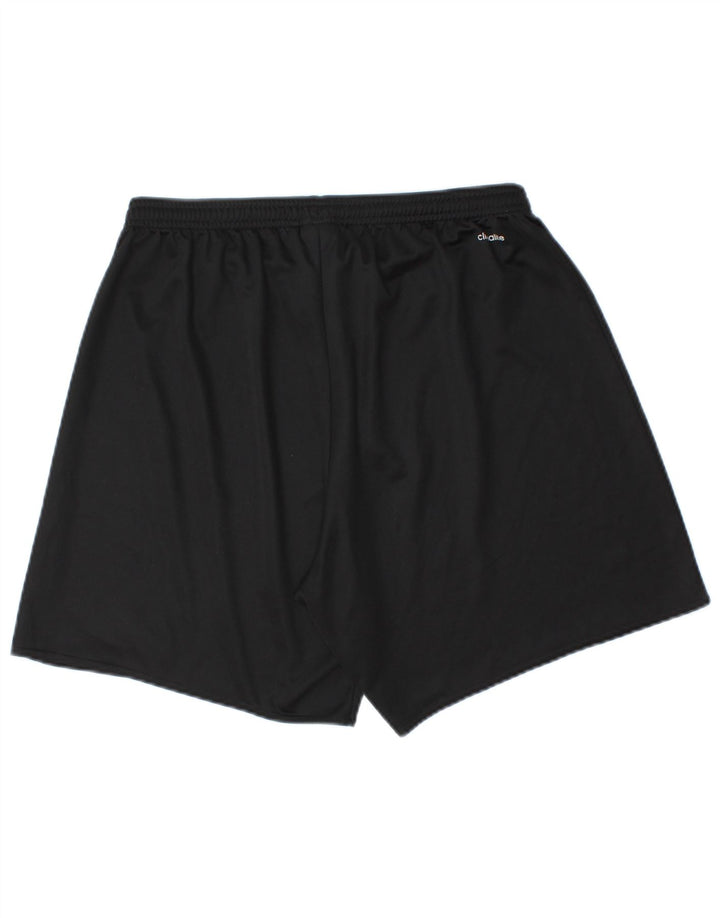 Adidas - Pantalones cortos deportivos para hombre, talla grande, poliéster negro