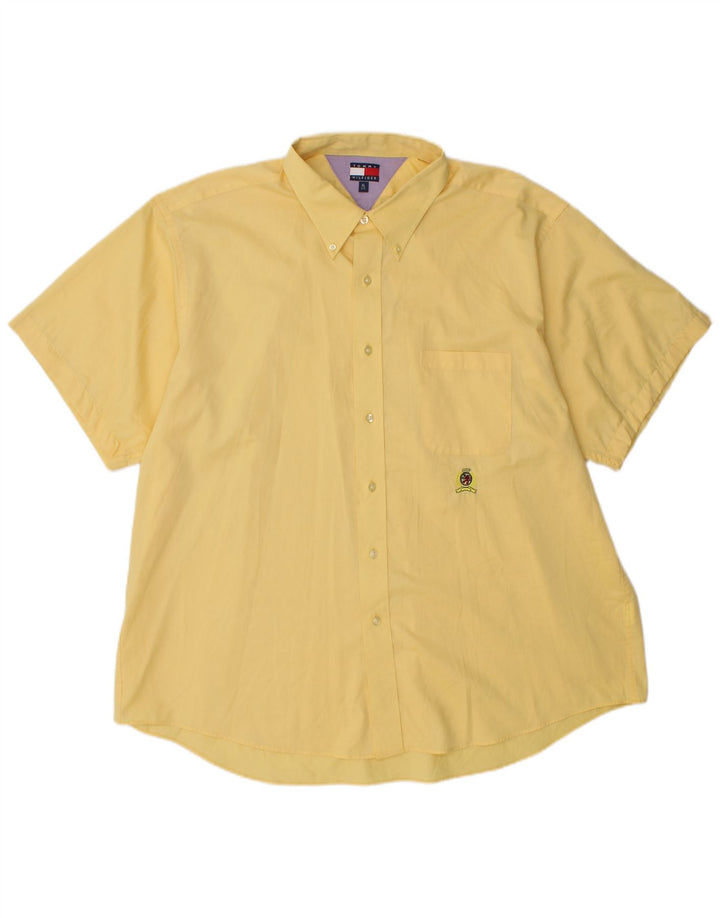 TOMMY HILFIGER Camisa Manga Corta Hombre XL Amarillo