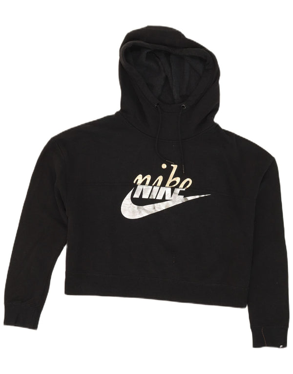 Nike - Sudadera con capucha para mujer, talla grande, color negro, algodón