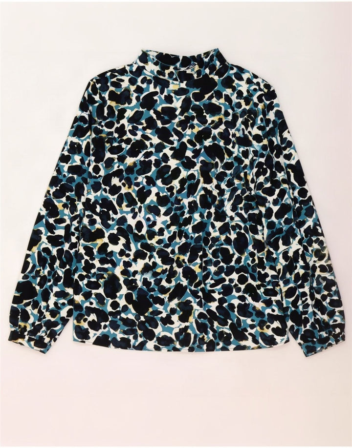Zara Blusa con lazo frontal para mujer UK 10 Small Estampado animal multicolor