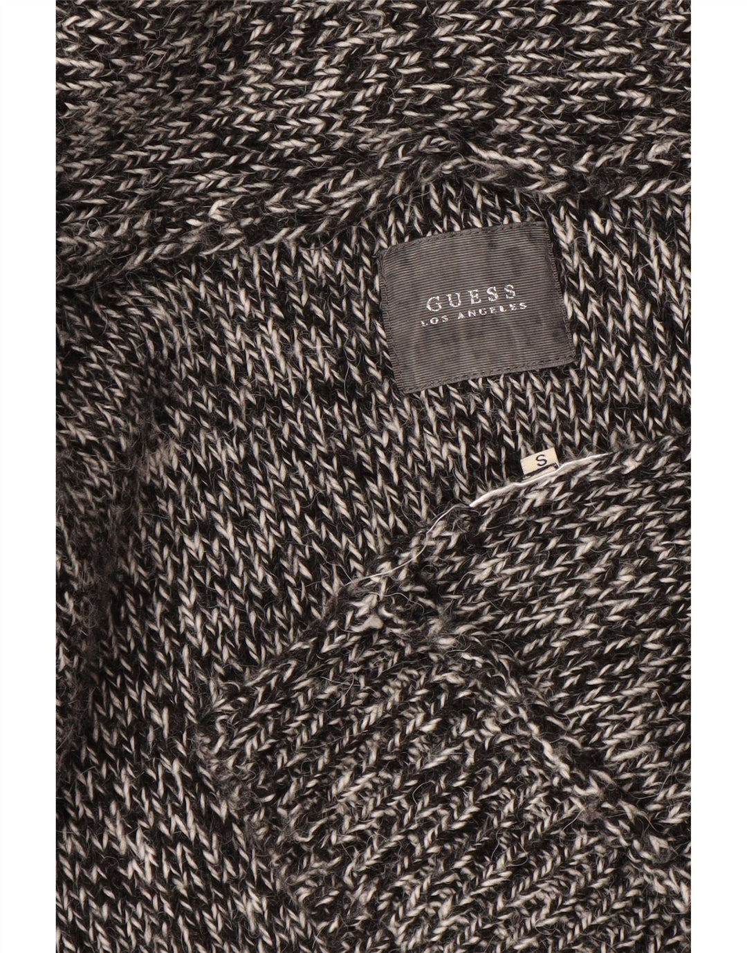 Guess Suéter tipo cárdigan largo extragrande para mujer Reino Unido 10 Pequeño gris moteado