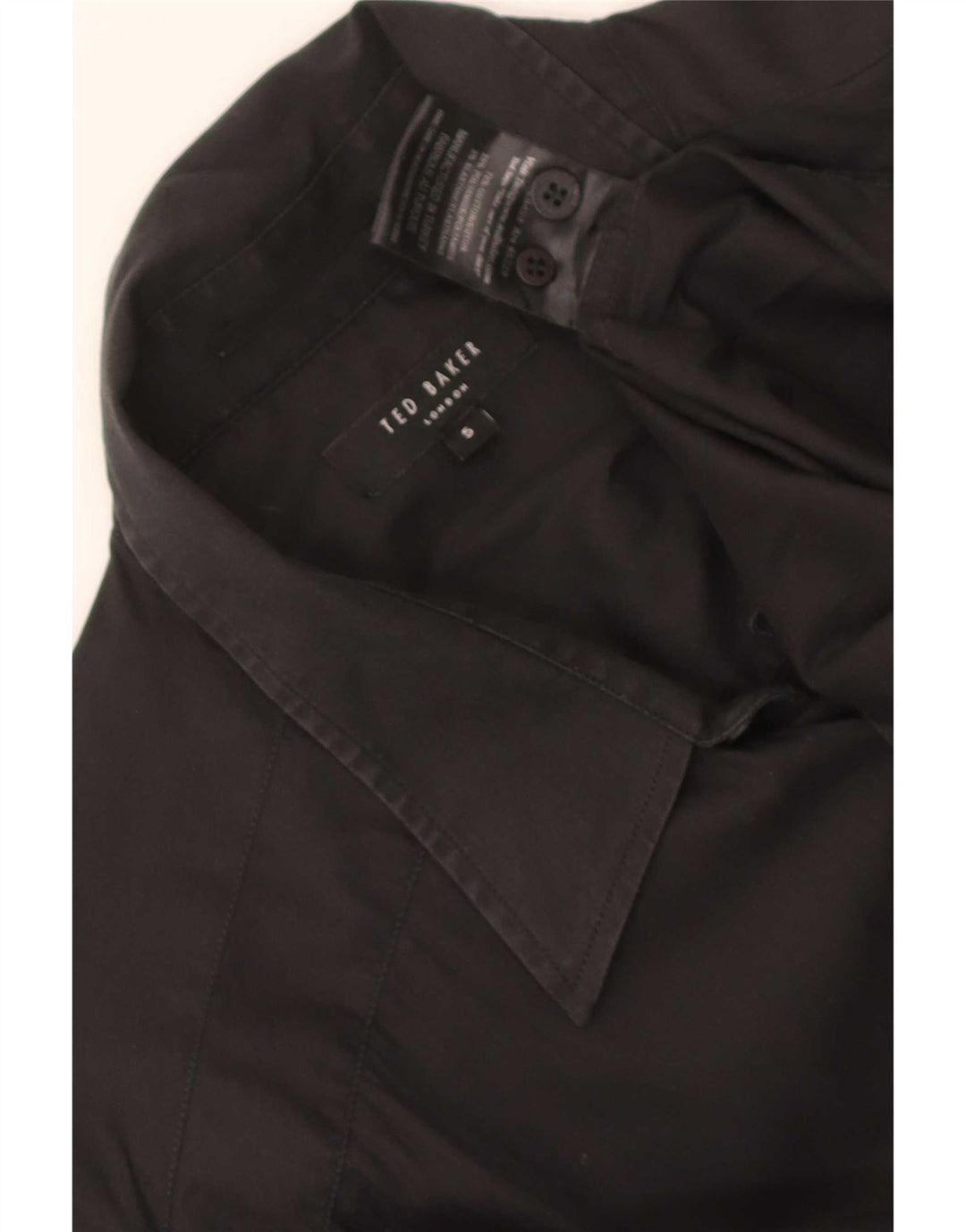 Ted Baker Camisa para hombre Talla 5 XL Algodón negro
