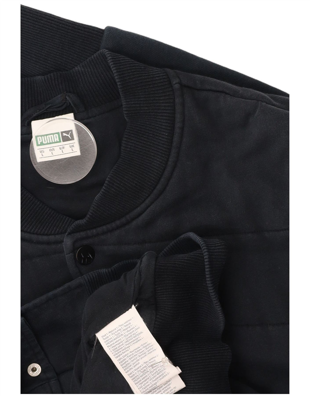 PUMA Chaqueta bomber para hombre Reino Unido 40 Grande Azul marino Algodón